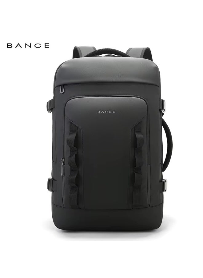 بانجي Bange 3055 Black New Design Multifunction Business Expandable Travel Men Waterproof Laptop Backpack - Image 1